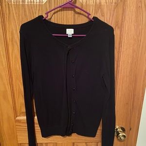 Black cardigan